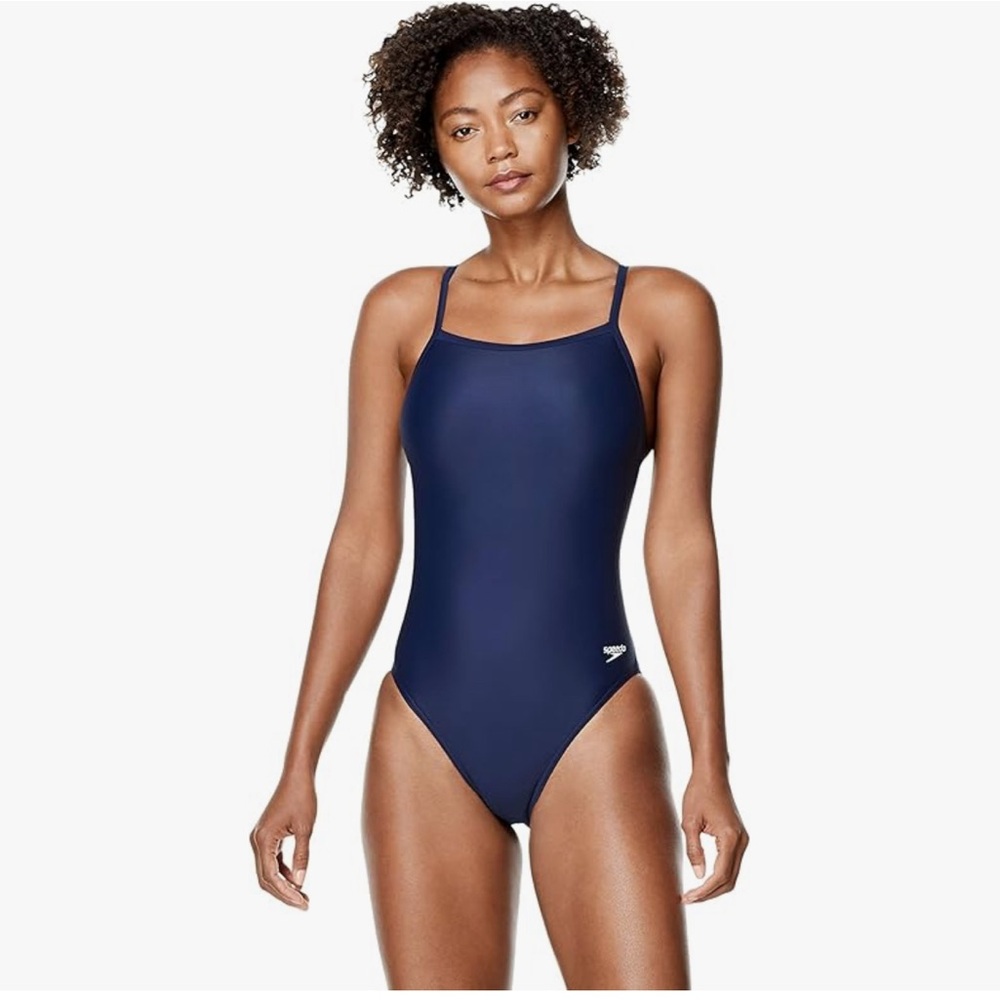 Speedo Women's Swimsuit One Piece PowerFlex Flyback Solid Adult Team